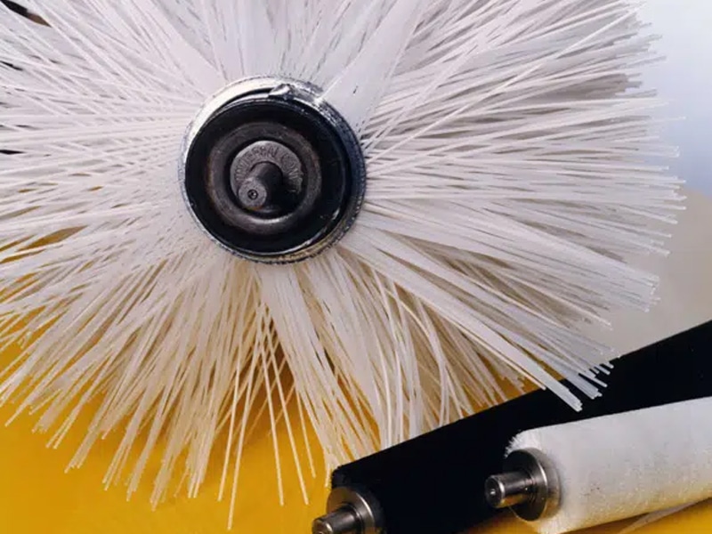 White brush roller