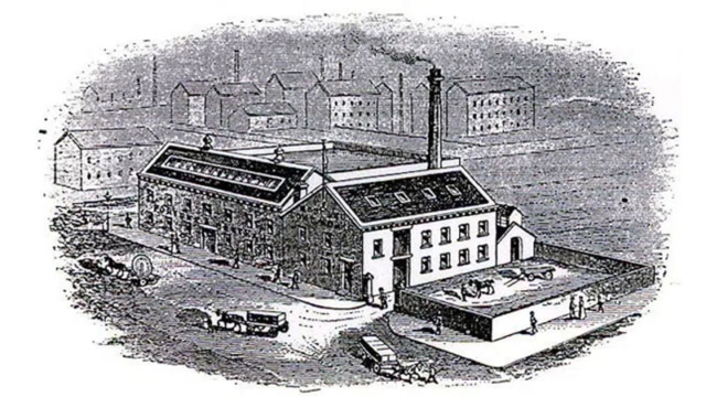 Illustration of old Benthams building
